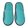 thumbnail image 1 of Fotbe a Teal Ribbonin Pantuflas Peludas para Mujer con Estampado, Zapatillas de Peluche, Zapatos de Invierno para Casa, Uso Interior y Exterior-Large, 1 of 8