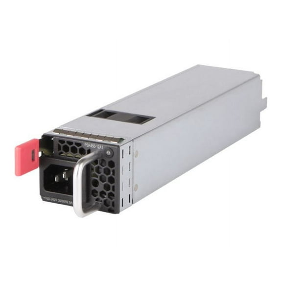HPE - Power supply - hot-plug (plug-in module) - AC 100-240 V - 450 Watt - United States - for FlexFabric 5710 24SFP  6QS /2QS28, 5710 48SFP  6QS /2QS28, 5710 48XGT 6QS /2QS28