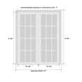 thumbnail image 6 of Double Barn Sliding White Doors 48x80 with Hardware, 6 of 6