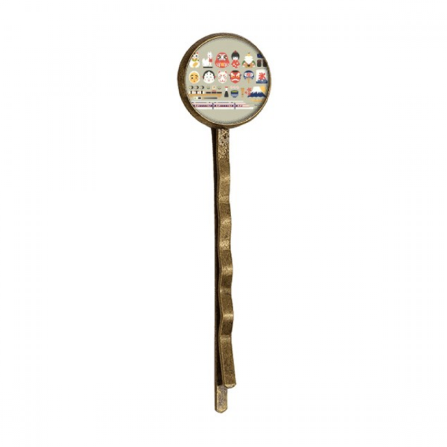 Local Japanese Well Known Stuff Retro Metal Hair Bobby Pin Headwear