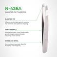 thumbnail image 4 of Beauty Tweezer N-426A (Stainless Steel), 4 of 11