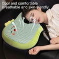 thumbnail image 6 of Ice Silk Belly Pillow 19.69x11.81in - Ergonomic Memory Foam Office Nap Pillow with Washable Cover, Portable Travel/Sofa Support for Back Pain (Cat-Belly Shape Green)​, 6 of 6