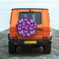 thumbnail image 6 of Vsdgher Bright Butterflies for Spare Tire Cover, Tire Wheel Protector Wheel Cover Fit for Truck,Trailer,RV,SUV,Camper and Most Vehicle-14 inch, 6 of 6