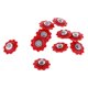 thumbnail image 4 of 10 piezas de guía de cadena para bicicleta de montaña, desviador trasero y polea. rojo, 4 of 7
