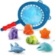 thumbnail image 1 of SeWooo Juego de 7 juguetes para la bañera para bebés, juguetes para la bañera a partir de 1 año, juguetes para la bañera, animales que lanzan agua para niños con red de pesca, juguetes para la bañera, 1 of 7