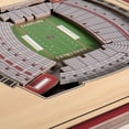 thumbnail image 3 of Brown South Carolina Gamecocks 3D StadiumViews Picture Frame, 3 of 5