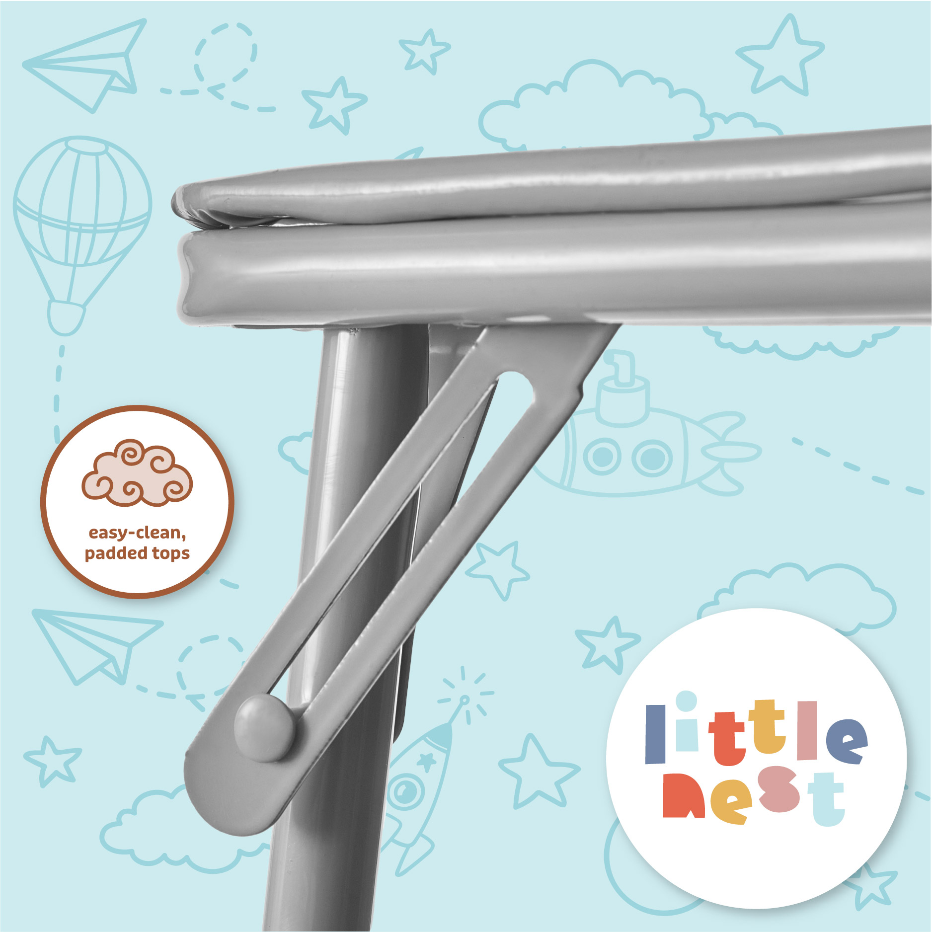 Little Nest Junior 2-Piece Toddler Activity Table and Chair Set photo 4