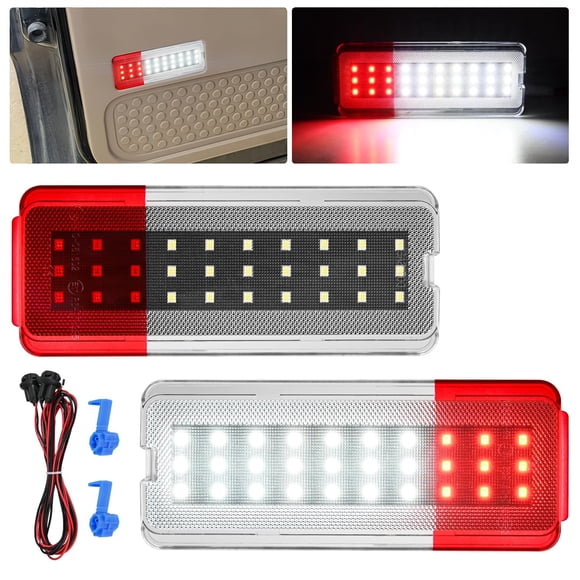 Luces LED de advertencia para panel de puerta interior Nilight para Ford
