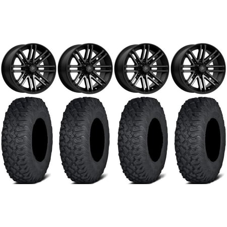 MSA Black Rogue 15 UTV Wheels 35 Coyote Tires Kawasaki Teryx Mule MSA Black Rogue 15 UTV Wheels 35 Coyote Tires Kawasaki Teryx Mule
