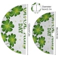 thumbnail image 3 of GZHJMY St. Patrick's Day Tree Skirt Home Decoration Large Round Lucky Clover Christmas Tree Skirt for Holiday Party Home Christmas Day Ornaments, 47.2", 3 of 6