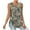 Khaki, variant on DailyTrove Women's Zebra Print Sleeveless Tank - V-Neck Casual Top, Bold for Nights & Street Style