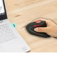 thumbnail image 3 of HXSJ T24 2.4G Wireless Vertical Ergonomic Mouse with USB Receiver for Laptops (Black), 3 of 8