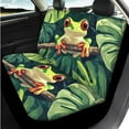thumbnail image 3 of Uorisanigo Cute Frog 14 Pack Automobile Seat Cover Sets Car Steering Wheel Cover and Cars Headrest Cover Center Console Cover and Seat Belt Pads Water Cup Coaster Soft Elastic for Car SUV, 3 of 6