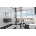 thumbnail image 5 of Amazon 30" Black Wood Floating Vanity with Gray Top and Gold Trim, 5 of 10