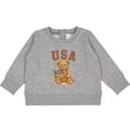 thumbnail image 2 of Inktastic USA Teddy Bear Baby Sweatshirt, 2 of 4