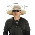 thumbnail image 6 of sunsanly Men Fisherman Hat with 2 Solar Fan Large Brim Windproof Strap USB Charging Anti-UV Sunlight Protection Quick Dry Great Breathability Outdoor Fishing Camping Travel Cap, 6 of 8
