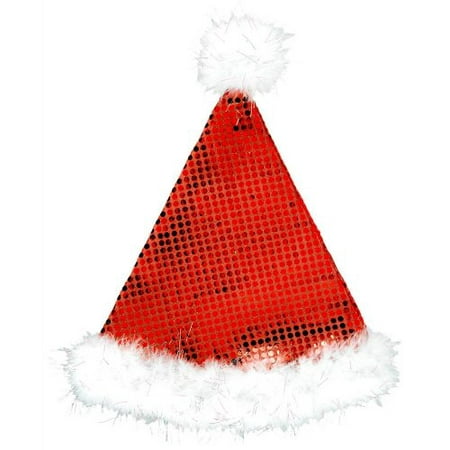 hat sequined plush santa, 1 Santa Hat per package By Amscan