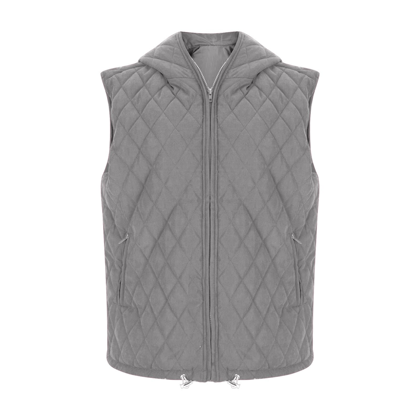 Womens Vest Hoodies, Women's Fall Vest Casual Sleeveless Hooded Zip Up Jacket Trendy Winter Coat Outerwear with Pockets S-2XL