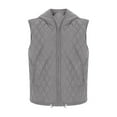 thumbnail image 3 of Ahdbta Women's Puffer Vests Fall Winter Casual Sleeveless Hooded Jackets Zip Up Solid Color Winter Warm Padded Vests with Pockets, 3 of 5
