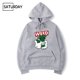 thumbnail image 3 of Sudadera con capucha de forro polar con estampado de diseño de hip hop y marihuana para hombre y mujer, ropa de invierno divertida y negra para otoño, 3 of 5