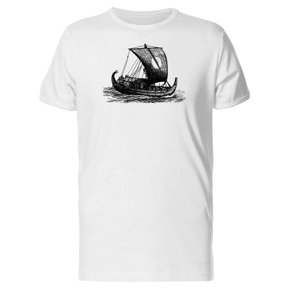 Egyptian Boat Sketch Tee Men's -Image by Shutterstock