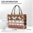 thumbnail image 3 of Pioneer Flower Floral Print Pattern Large Capacity Fashion Luxury Tote Handbag, Laptop Compatible Daily Work Bag, 15.7"x13"x5.1", 3 of 5