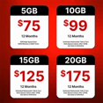 thumbnail image 2 of Tarjeta SIM Infimobile prepaga 3 en 1 4G LTE 5G para EE. UU., 2 of 6