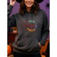 thumbnail image 4 of Positive Vibes Motivational Hoodie for Men Women, Inspirational Pullover Hooded Sweatshirt, Cozy Cotton Poly Blend, Positive Casual Outfit, 4 of 5