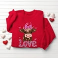 thumbnail image 4 of AGWOLF Womens Valentines Sweatshirts Funny Love Heart Graphic Tees Oversized Long Sleeve Shirts Loose Fit Crew Neck Pullover Valentines Holiday Tops, 4 of 6