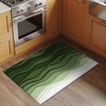 thumbnail image 3 of Abstract Washable Small Entryway Area Rugs 2'x3', Green Gradient Ocean Waves Sandy Beach Low Pile Throw Rug Non-Slip Sturdy Edge Binding Carpet for Front Door Floor Room Entry, 3 of 9