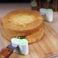 thumbnail image 4 of 2pcs DIY Cake Slicer Adjustable 5 Layers Bread Cutter Leveler Fixator Guide Tool Toast Cut Dessert Stratification Auxiliary for Kitchen Bakeware Pastry Supply Light Green, 4 of 5