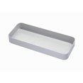 thumbnail image 2 of iDesign Gray Eco BPA-Free Recycled Plastic 6" Kitchen Drawer Organizer Bin - 6" x 15" x 2", 2 of 3