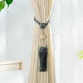 thumbnail image 3 of 2 Pack Curtain Tiebacks with Tassel, Outdoor Decorative Curtain Holdback, Modern Rope Window Curtain Ties Backs Draperies Holder for Office Home Window Decoration, 3 of 7