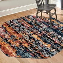 Unique Loom Tagine Collection Area Rug - Roya (5' 3" Octagon Multi/Gray)