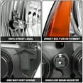 thumbnail image 4 of For 2011-2014 Dodge Charger Headlights Pair Halogen Chrome Headlamps 11-14, 4 of 13