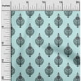 thumbnail image 1 of oneOone Viscose Chiffon Fabric Leaves & Floral Block Decor Fabric Printed BTY 42 Inch Wide, 1 of 4