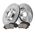 thumbnail image 2 of Callahan Front Brake Kit For 2018 Toyota CH-R Drilled and Slotted Brake Rotors and Ceramic Pads, 2 of 4