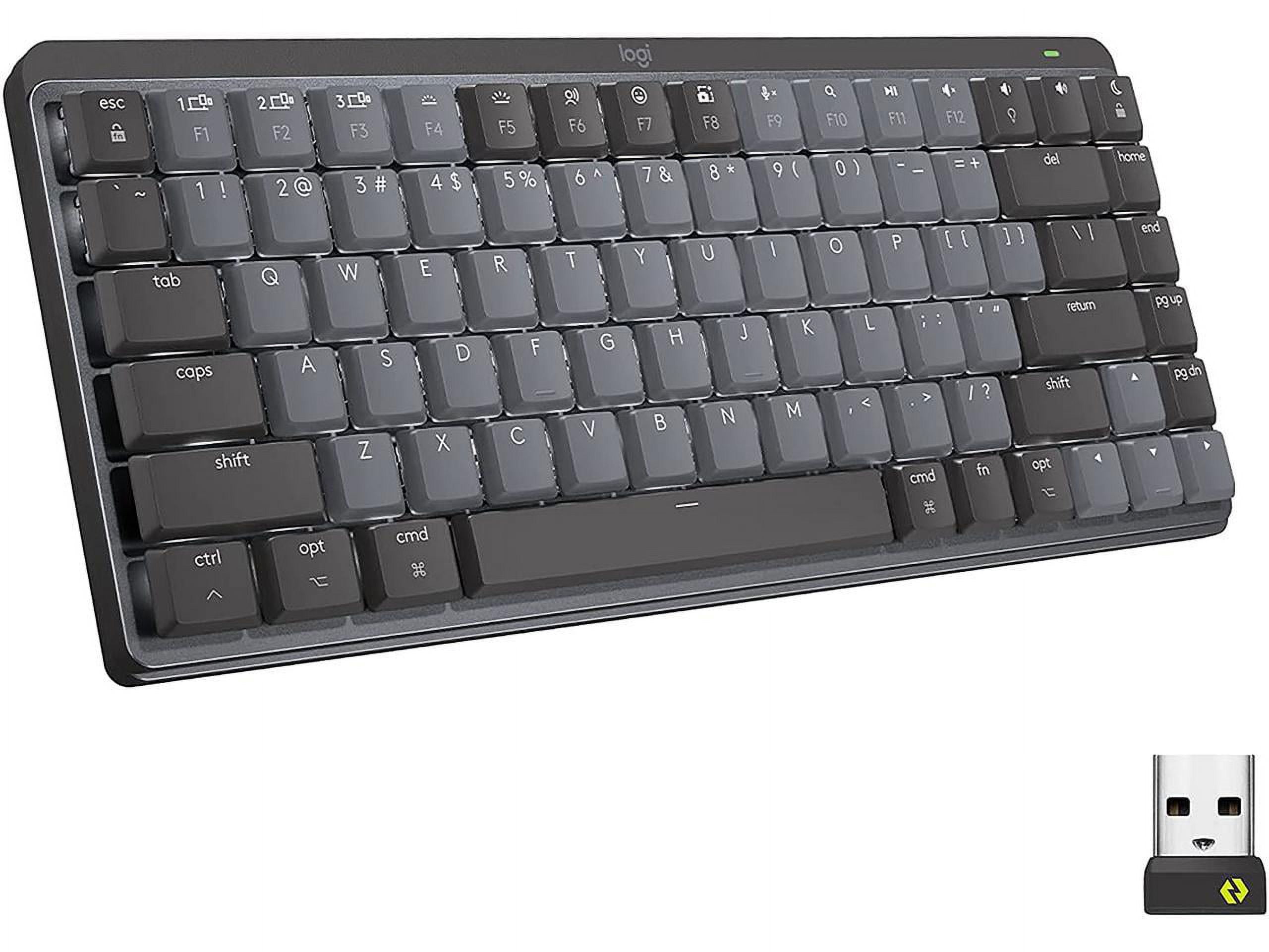 Logitech MX Mini Wireless Illuminated Keyboard, Ergonomic, Backlit