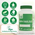 thumbnail image 3 of Alpha Lipoic Acid 600mg 120 Vegecaps Certified Vegan (Non-GMO) by Health Thru Nutrition, 3 of 6