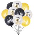 thumbnail image 2 of 15 piezas de globos de confeti digitales, globos de confeti decorativos, suministros para globos de fiesta para cumpleaños, aniversarios, 40 años, 2 of 3