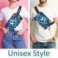 thumbnail image 2 of Football Lightweight Adjustable Crossbody Bag with Extension Strap - Unisex Waist Pack Belt Bag, 2 of 7