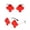 Red, variant on Harpily Sunglasses Mens Unisex Vintage Mushroom Shape Irregular Sunglasses Tone Retro Irregular Alloy Frame Fashion Shades