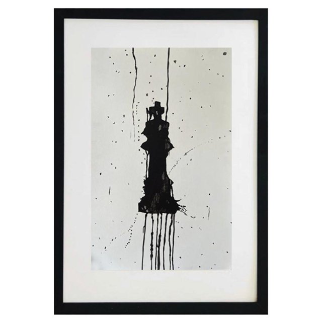 Cuadro de decorativo de ajedrez pintado 100% a mano colección MilleniArt enmarcado con madera y vidrio