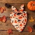 thumbnail image 5 of 4 Patterns Halloween Dog Bandana Single Pack Pet Bib,Colorful Triangle Scarf Double Sided Large Size Pet Bandana for Medium Large Dogs Cats,Halloween Party Costume Decor Fall Decor, 5 of 6