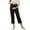 Black, variant on Huowey Womens Pants Maternity Trousers In A Solid Color with Integrated Yoga Waistband and Functional Pockets
