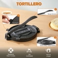 thumbnail image 2 of Prensa para Tortillas de Hierro Elly Fundido Elly Con 100 Hojas de Papel Encerado, 2 of 7