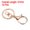 Rose Gold, variant on Uxcell Key Chain Rings Lobster Clasps Keyring Keychain Holder, Gold 10 Pack