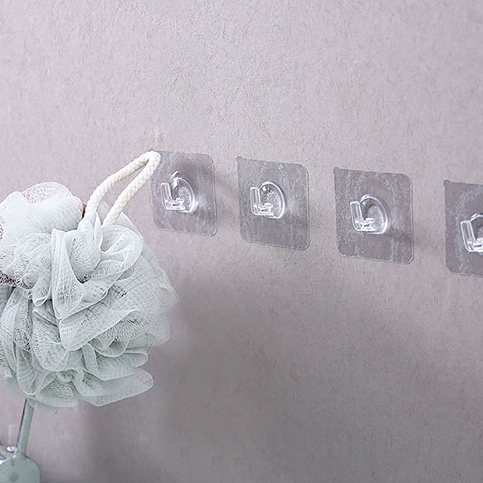 Anti-skid Hooks Strong Sticky Transparent Traceless Wall Hanging Bathroom 2/10x