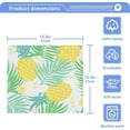 thumbnail image 4 of SKYSONIC 4 PCS Summer Pineapple Pattern Washcloths, 12"x 12" Cotton Wash Cloths, Highly Absorbent and Soft Face Towels for Bathroom,Gym,Hotel and Spa, 4 of 7