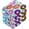 thumbnail image 3 of SKYSONIC 6 PCS Colorful Donut Pattern Washcloths, 12"x12" Cotton Wash Cloths, Highly Absorbent and Soft Face Towels for Bathroom,Gym,Hotel and Spa, 3 of 7